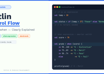 Kotlin Control Flow: If, Else, and When expressions.