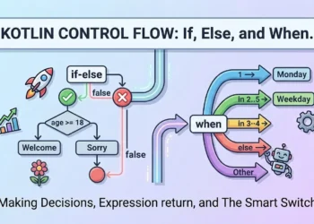 Kotlin Control Flow: If, Else, and When expressions.
