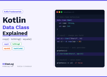 Kotlin Data Class: copy(), toString() Explained