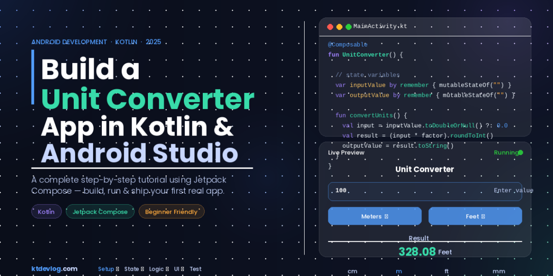 Unit Converter App in Kotlin Android Studio: Easy Guide