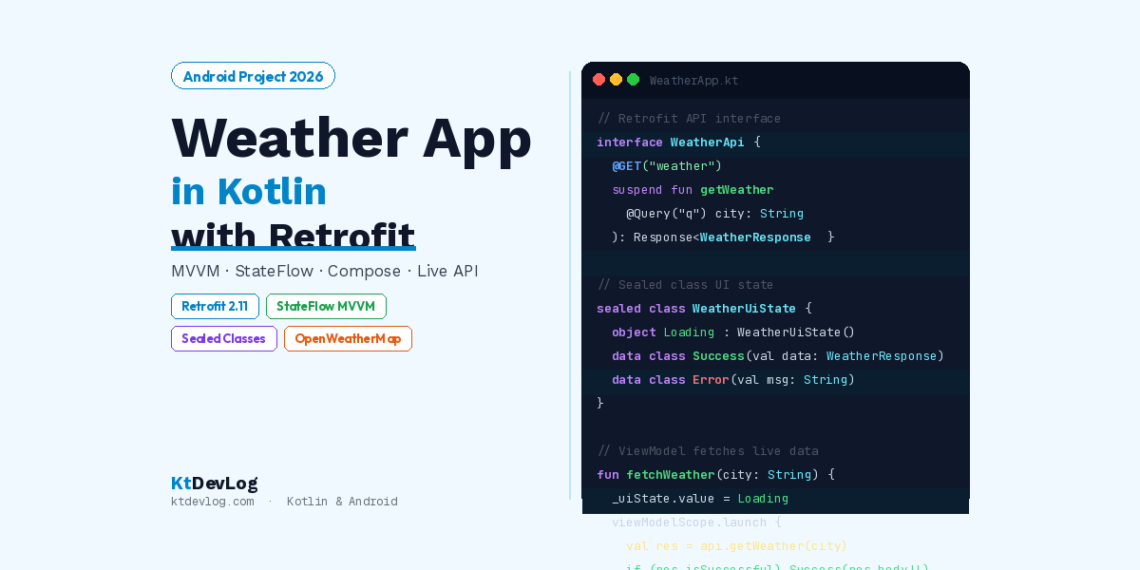 Build a Weather App in Kotlin