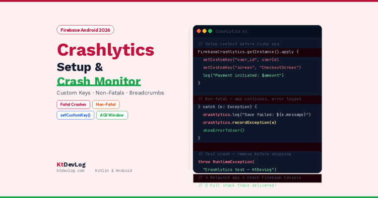 Firebase Crashlytics Setup in Android Studio: Track App Crashes