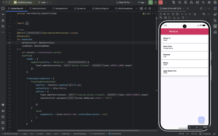 Build a Wish List App: Room Database with Jetpack Compose