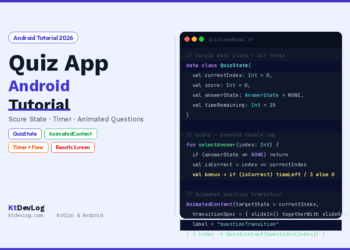 android quiz app tutorial