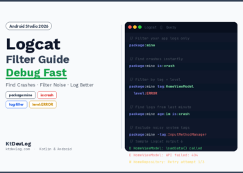 android studio logcat filter