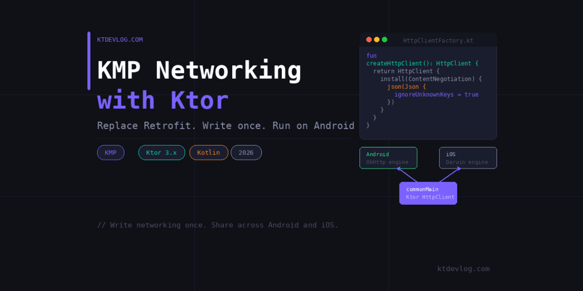 KMP Networking with Ktor: Replace Retrofit in 2026 KMP Networking with Ktor: Replace Retrofit in 2026